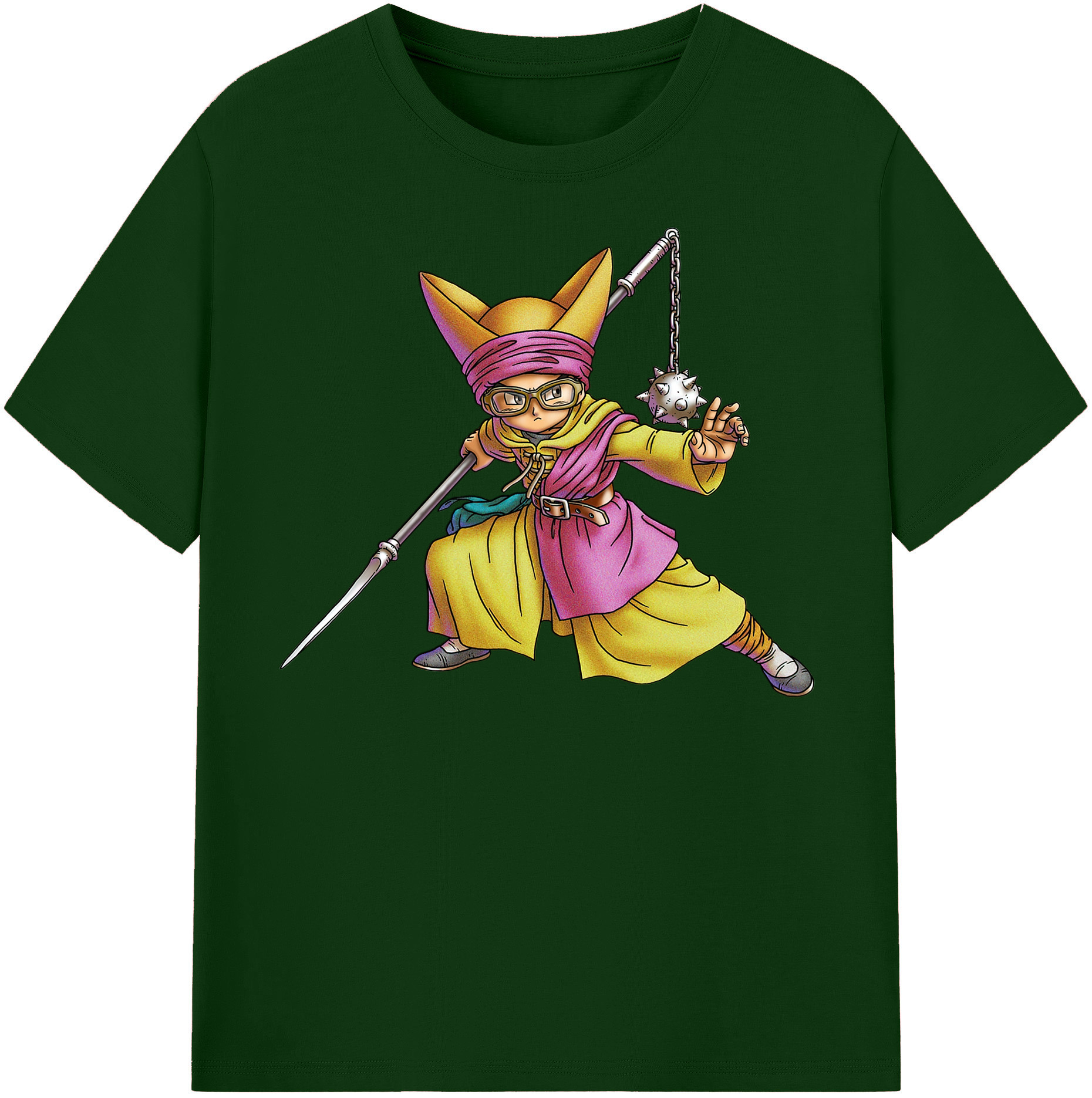（画像用） ドラゴンクエスト Doragon Kuesuto Dragon Quest 綿100％半袖Tシャツ（フロントプリント）
